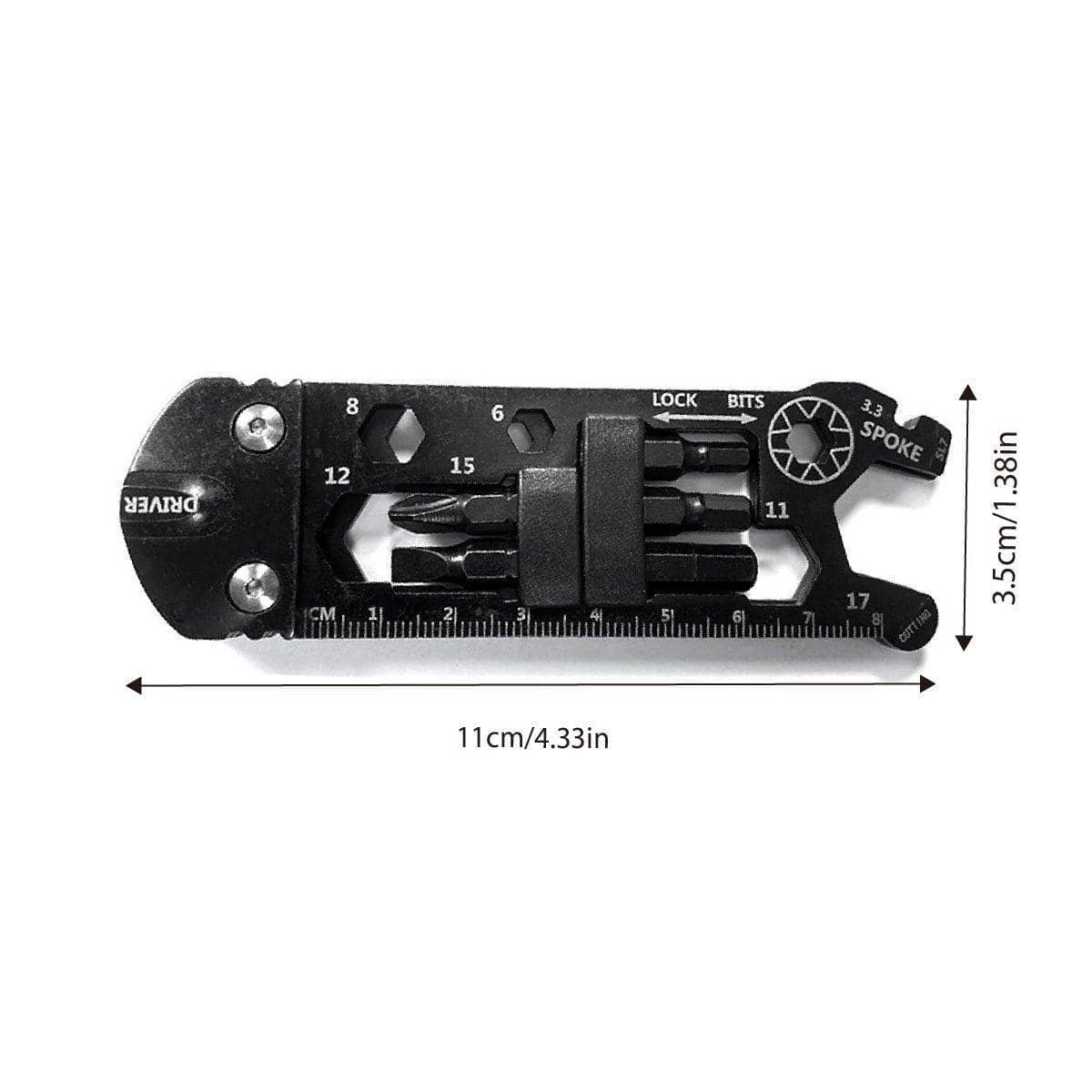 Multifunctional Hexagonal Spanner Bike Repair Tool Kit, Portable Foldable - view 3