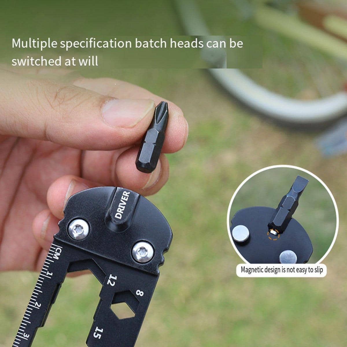 Multifunctional Hexagonal Spanner Bike Repair Tool Kit, Portable Foldable - view 5