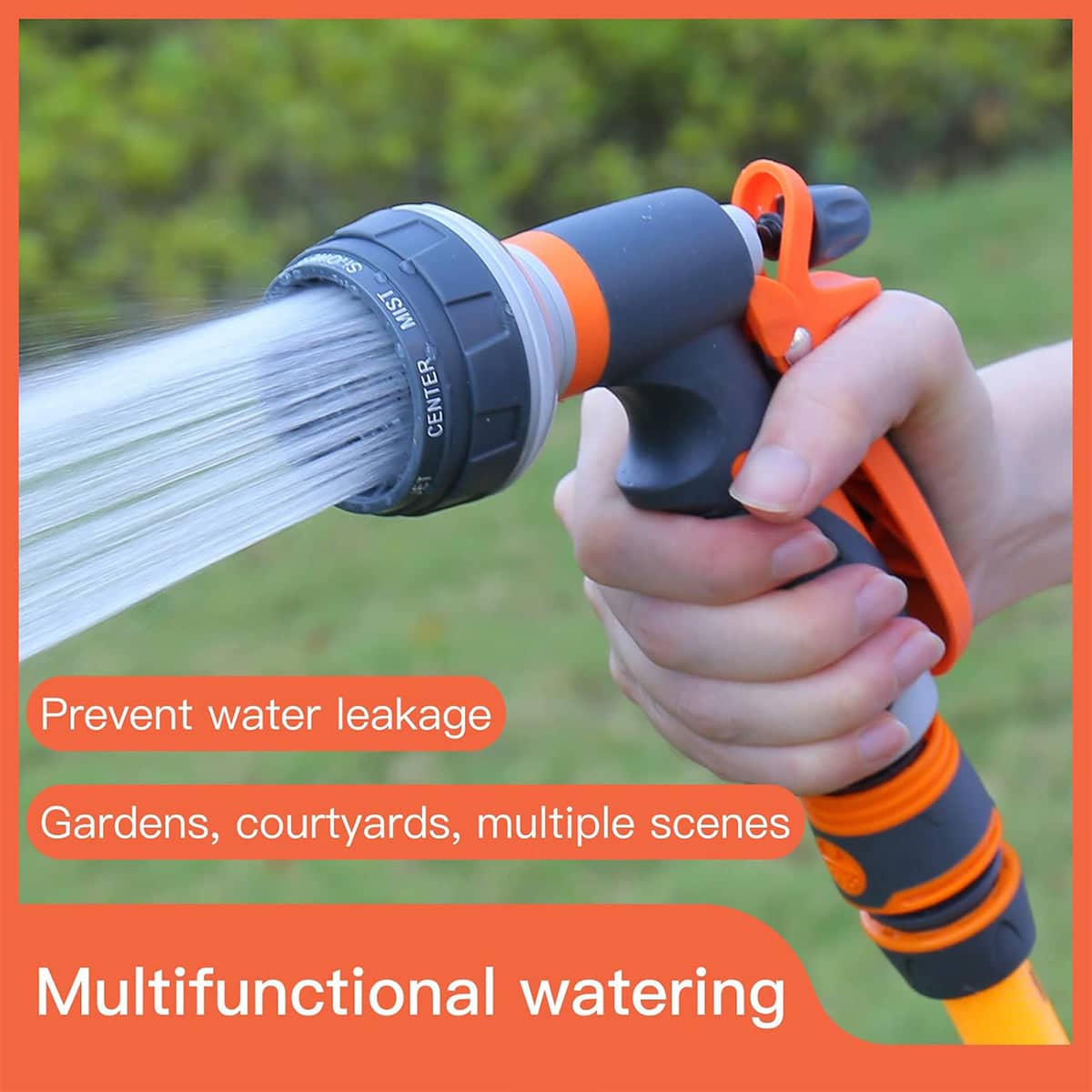 Multifunctional High Pressure Water Sprayer for Garden and Car Wash, 8 Spray Patterns - view 5