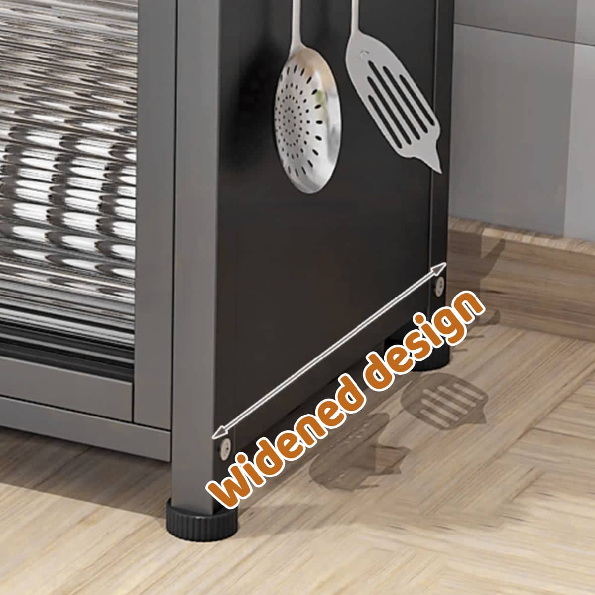 Multifunctional Kitchen Dish Storage Rack with Cutlery Holder, Large Capacity - view 5
