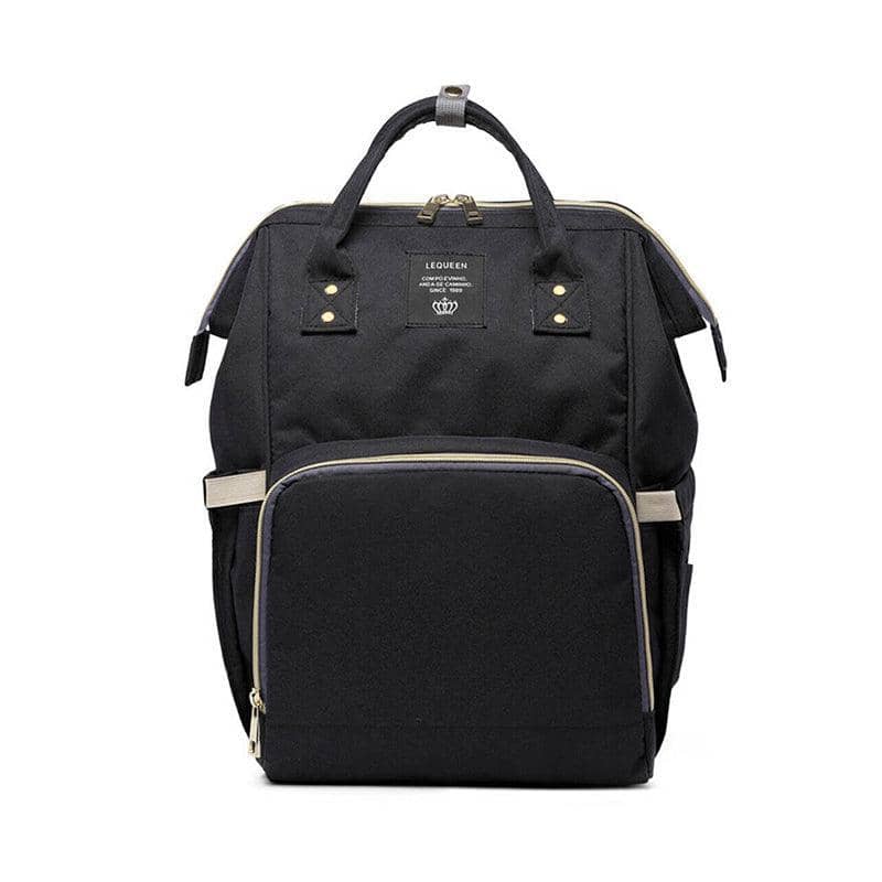 Multifunctional Nappy Backpack Changing Bag - Black