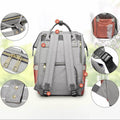 Multifunctional Nappy Backpack Changing Bag - Light Grey - view 3