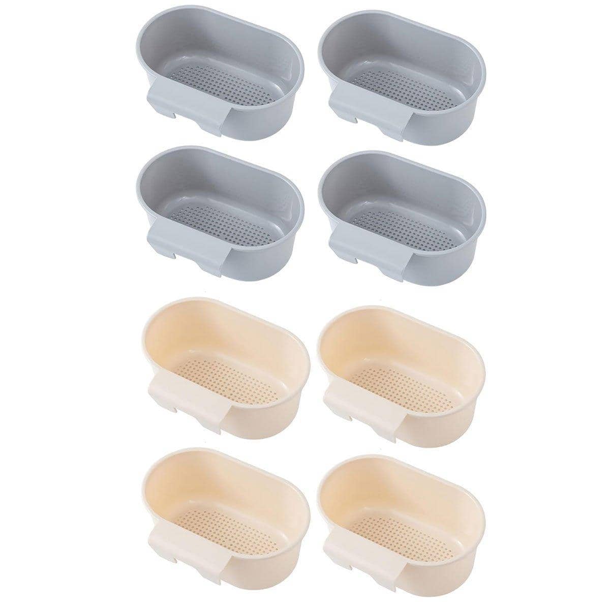 Multifunctional Sink Drain Basket, 4 Pack - Beige - view 3