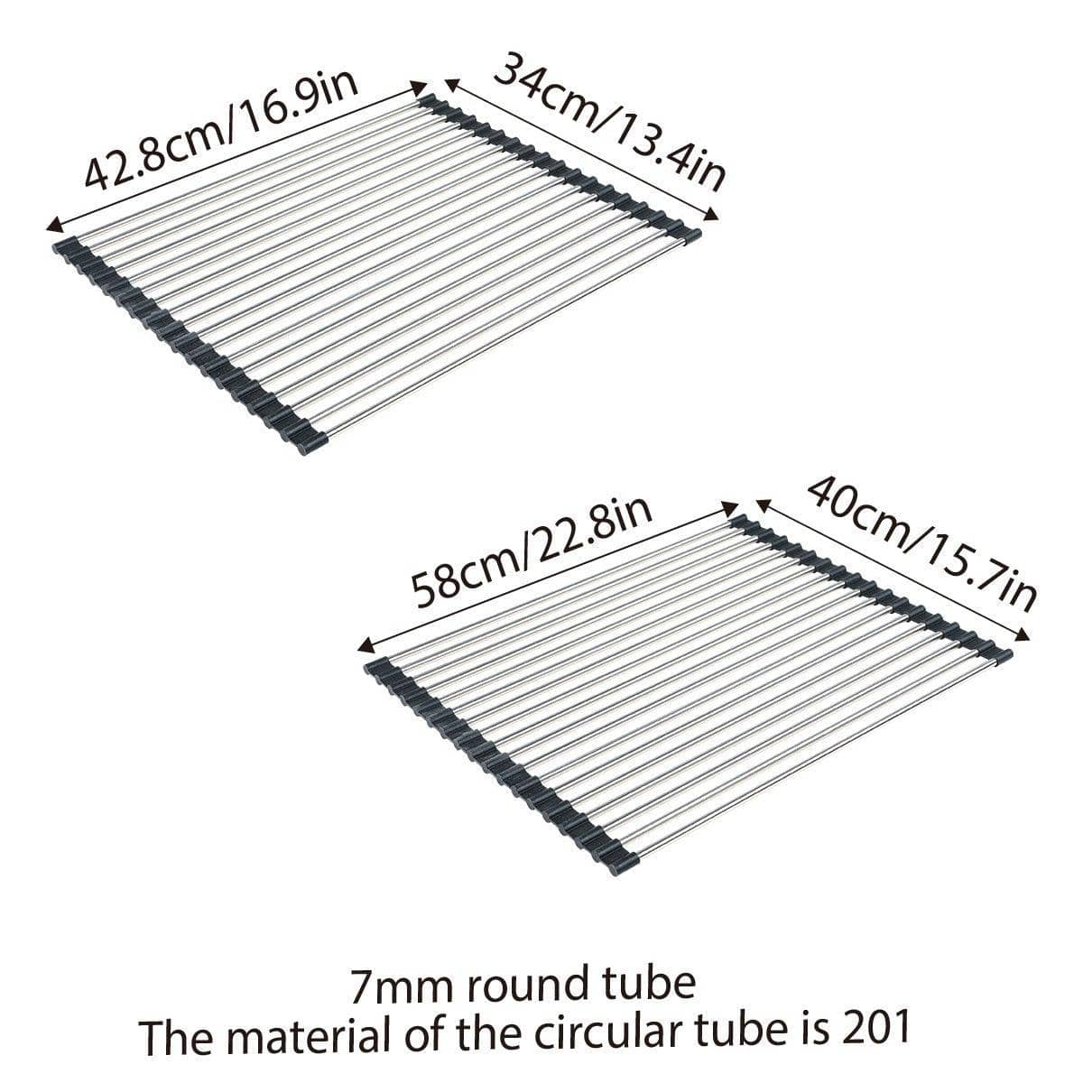 Multifunctional Stainless Steel Draining Rack - 580 x 400 mm - view 4