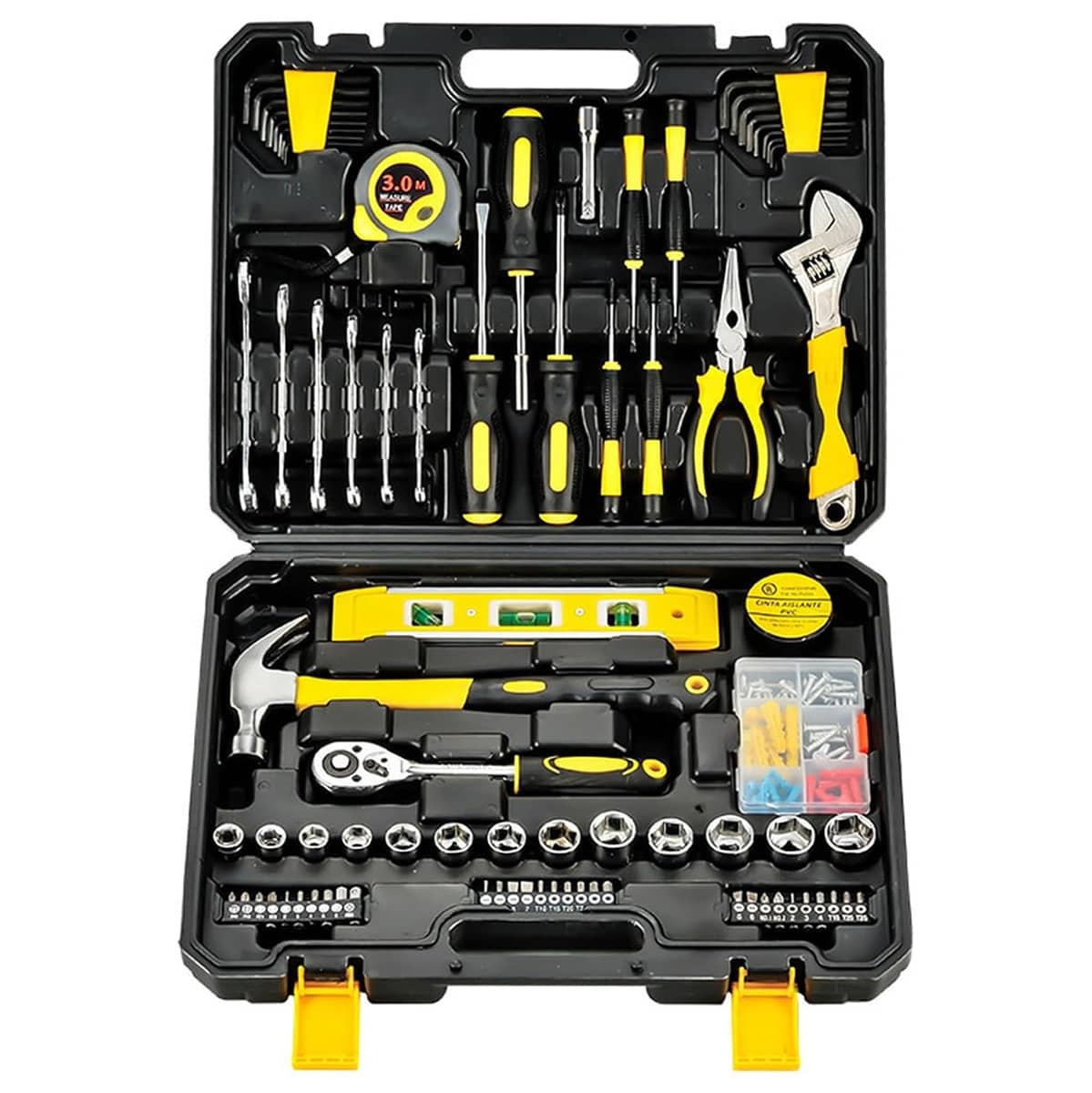 Multifunctional Tool Set 108 Piece Hand Tools Kit for Home Repair and Workshop - view 2
