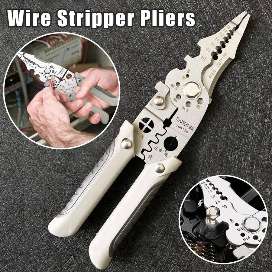 Multifunctional Wire Stripper Pliers Cable Crimper and Cutter Tool