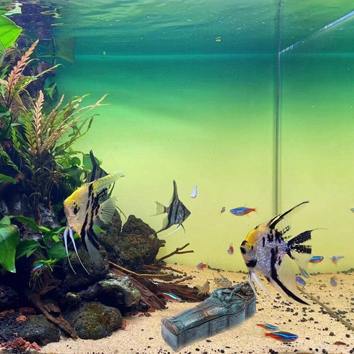 Mummy Aquarium Resin Decoration for Fish Tank Aquascape Ornament Landscape - view 5