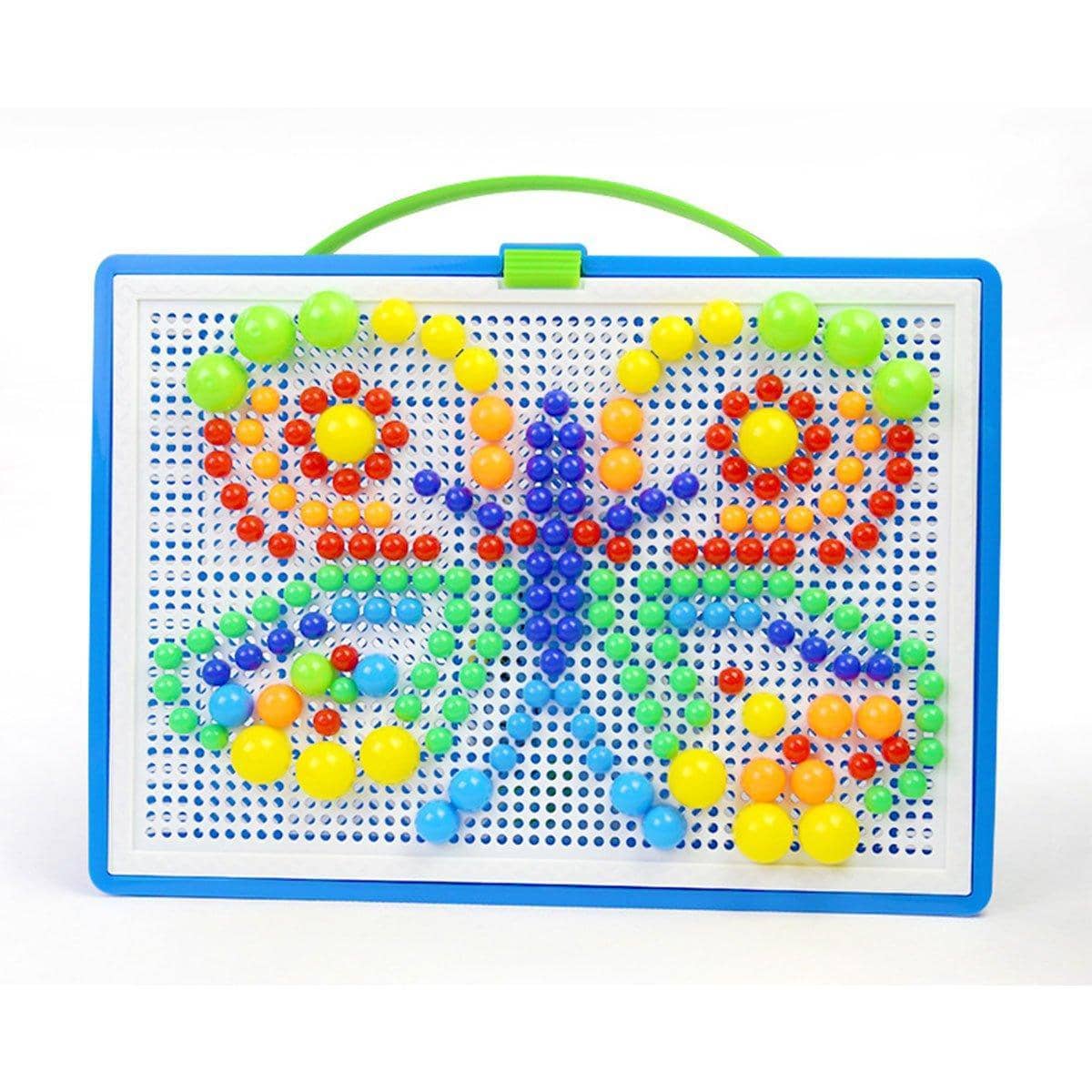 Mushroom Nail Puzzle Set - 296 Pieces, 29cm Pegboard - view 2