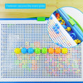 Mushroom Nail Puzzle Set - 296 Pieces, 29cm Pegboard - view 5