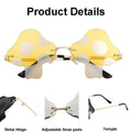 Mushroom Shape Sunglasses with UV Protection - Red Lens - view 5