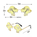 Mushroom Shape Sunglasses with UV Protection - Yellow Lens - view 4