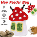 Mushroom Shaped Hay Feeder Bag for Rabbits, Guinea Pigs and Hamsters