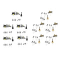 Music Themed Cake Topper Set, 8 Pieces - Drum Kit, Guitar and Music Notes - view 3