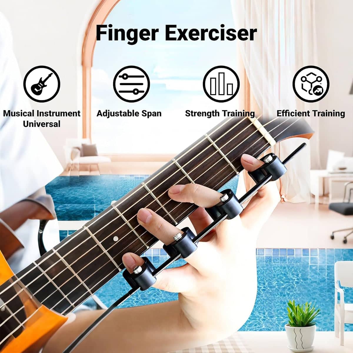 Musical Instrument Finger Expander Set for Guitar and Piano Training - Pack of 2 - view 4