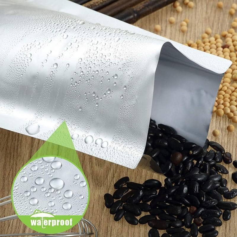 Mylar Foil Vacuum Food Storage Bags, Heat Seal - 8 x 12 cm, Pack of 100 - view 4