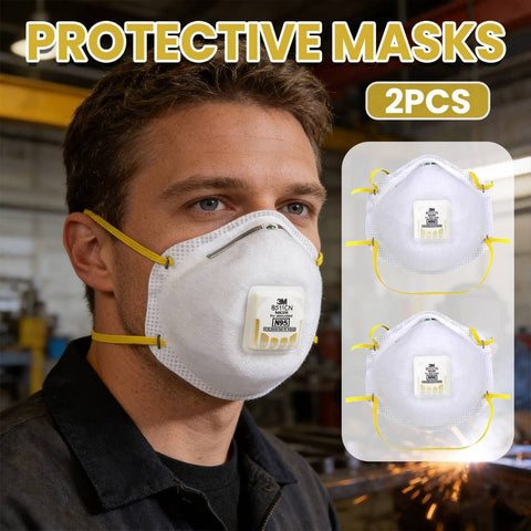 N95 Respirator Mask Pack of 2 for Welding Fume and Grinding Dust