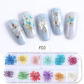 Nail Art Laser Flakes in a 12-Compartment Set - view 3