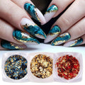 Nail Art Mirror Foil Flakes Glitter Powder - Gold and Silver - view 4