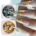 Nail Art Mirror Foil Flakes Glitter Powder - Gold and Silver - view 5