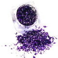 Nail Art Mirror Foil Flakes Glitter Powder - Purple