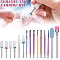 Nail Drill Bit Set, 16 Piece - Ceramic and Tungsten Carbide