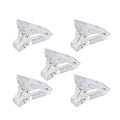 Nail Tips Clip Clamps for Poly Gel Nail Extension - Clear, Pack of 5