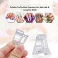 Nail Tips Clip Clamps for Poly Gel Nail Extension - Clear, Pack of 5 - view 5