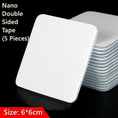 Nano Double Sided Tape Clear Gel Pads, 6 x 6 cm - Pack of 5 - view 2