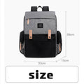 Nappy Backpack with Changing Mat, 33 x 15 x 39 cm - Beige Grey - view 4