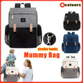 Nappy Backpack with Changing Mat, 33 x 15 x 39 cm - Blue - view 2