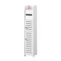 Narrow Bathroom Storage Cabinet, Waterproof PVC - Pull Out Model, 80 x 15 x 15cm