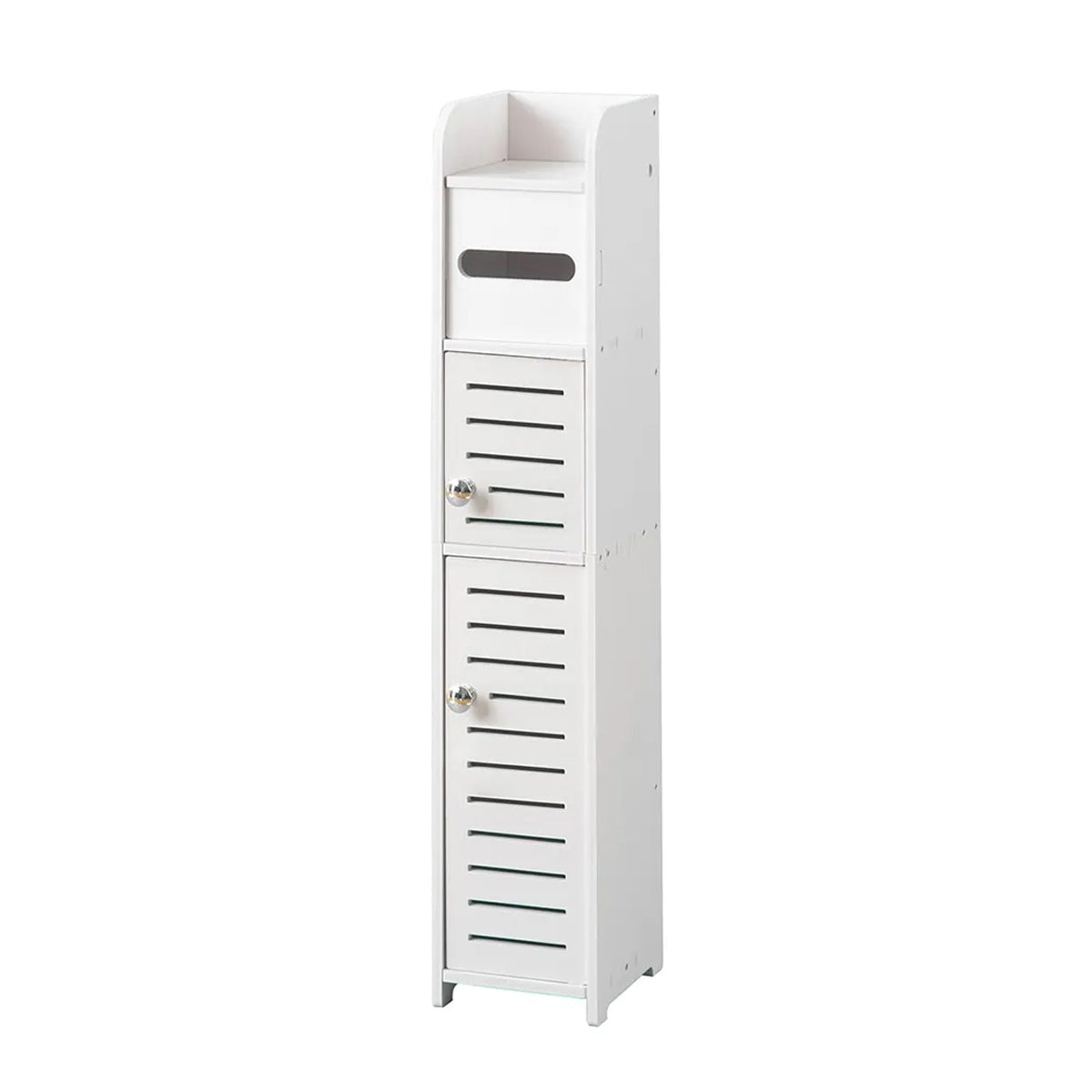Narrow Bathroom Storage Cabinet, Waterproof PVC - Pull Out Model, 80 x 15 x 15cm