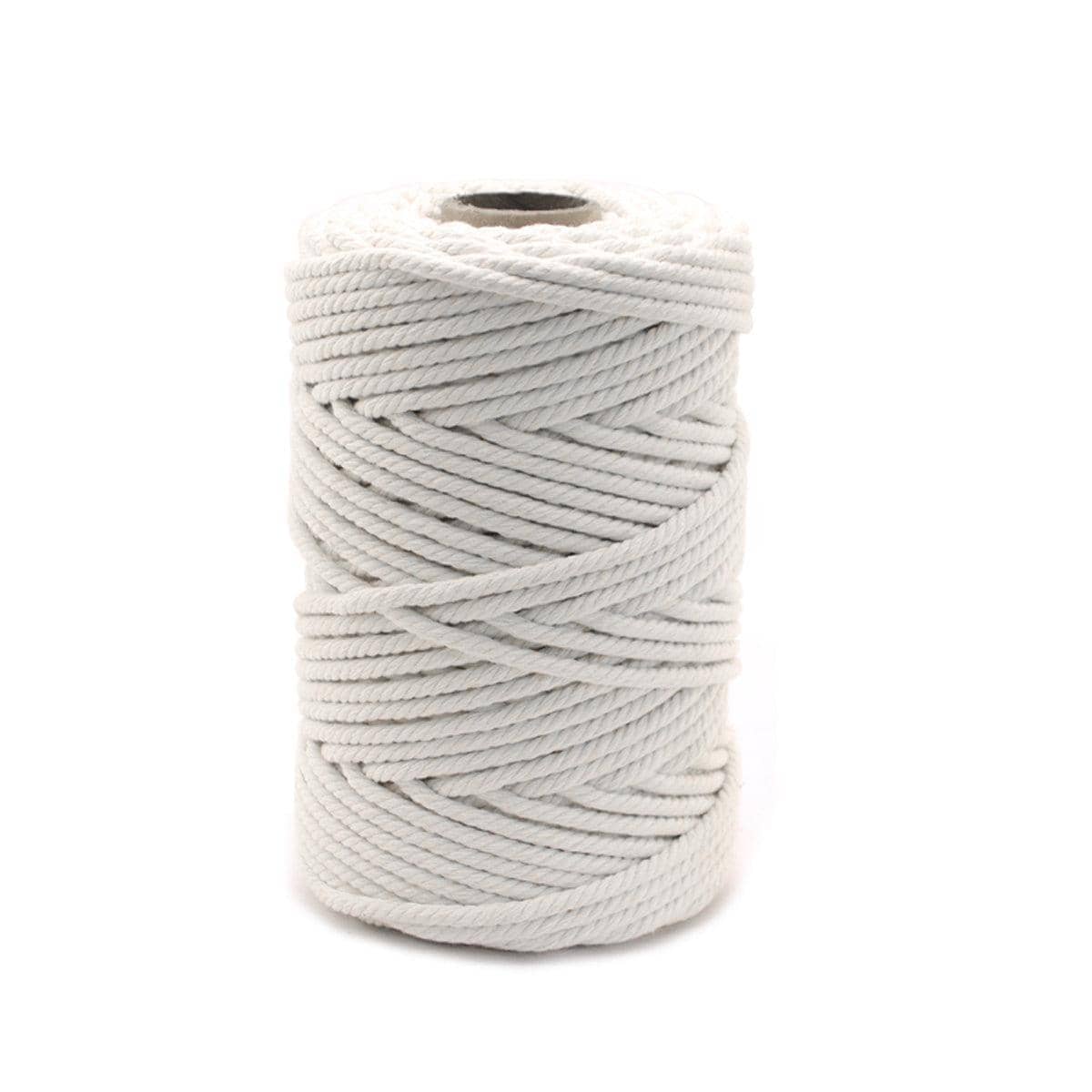 Natural Cotton Macrame Rope for DIY Crafts - 6mm x 100m