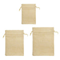 Natural Jute Burlap Drawstring Bags, 50 Pack - 18 x 13 cm - view 3