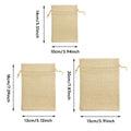 Natural Jute Burlap Drawstring Bags, 50 Pack - 18 x 13 cm - view 4