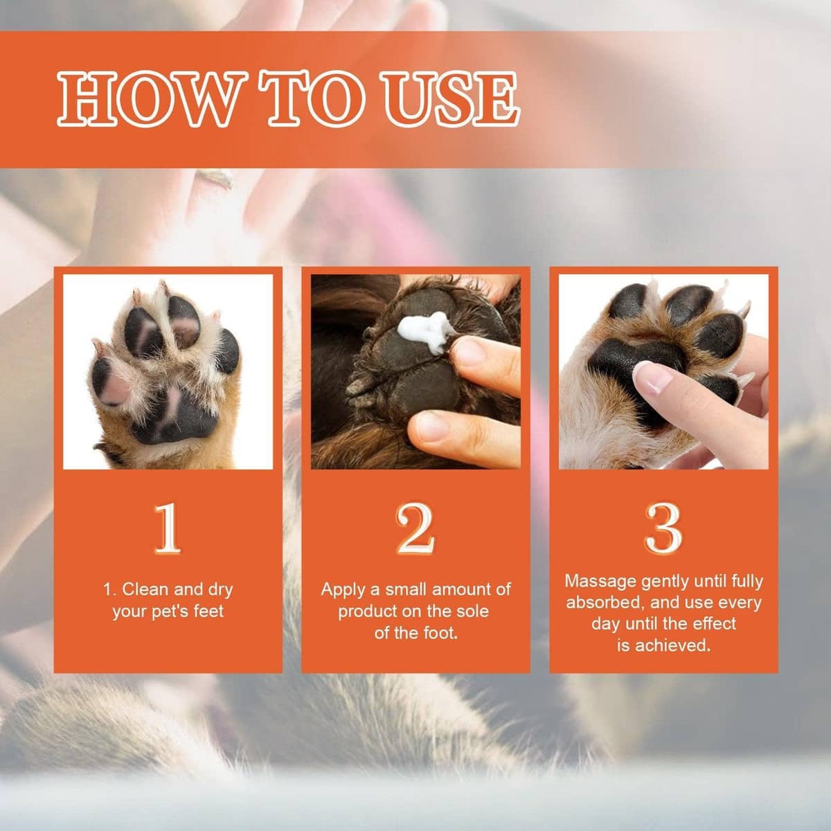 Natural Paw Balm for Cats and Dogs, Moisturising Paw Pad Treatment - view 4