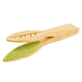 Natural Pine Wood Handheld Leaf Cleaning Brush for Potted Plants - view 2