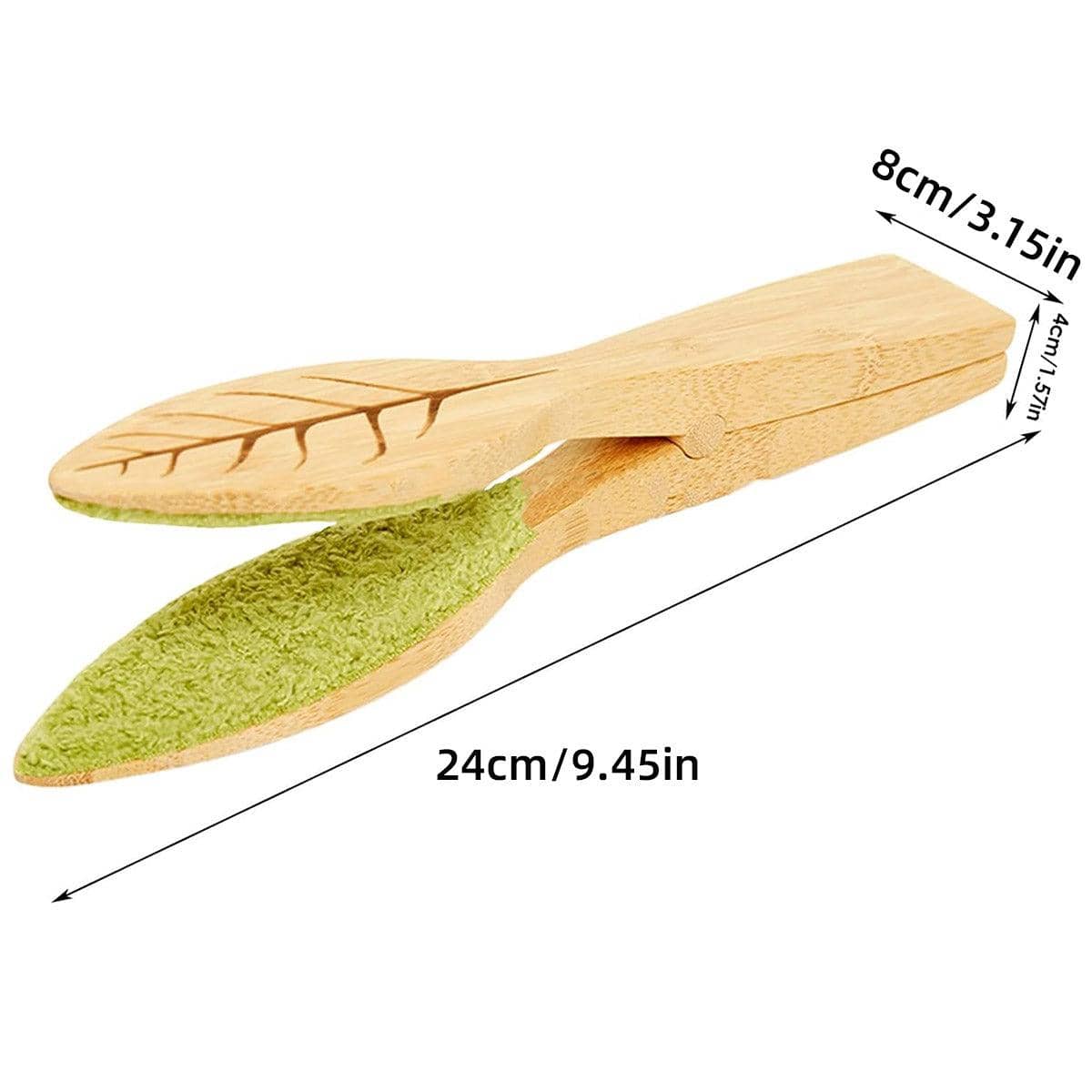 Natural Pine Wood Handheld Leaf Cleaning Brush for Potted Plants - view 3
