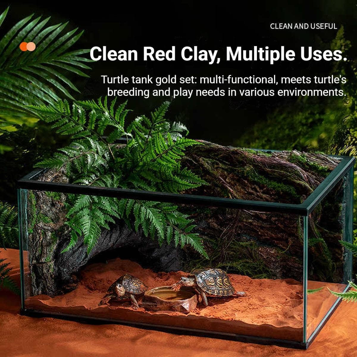 Natural Red Soil Reptile Substrate for Turtles, Burrowing and Hibernation - view 5