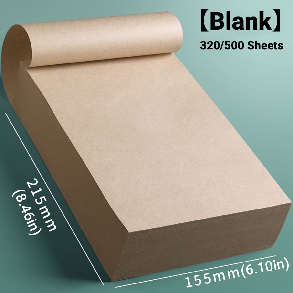 Natural Wood Colour Draft Paper Notebook for Students, 500 Sheets - view 3