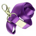Neck Strap Lanyard with Clip for ID Badge Holder - Dark Purple