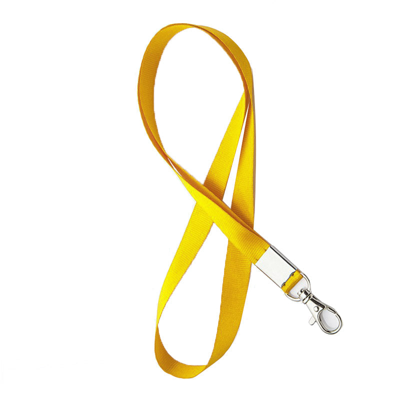 Neck Strap Lanyard with Clip for ID Badge Holder – Gold Yellow