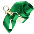 Neck Strap Lanyard with Clip for ID Badge Holder - Grass Green