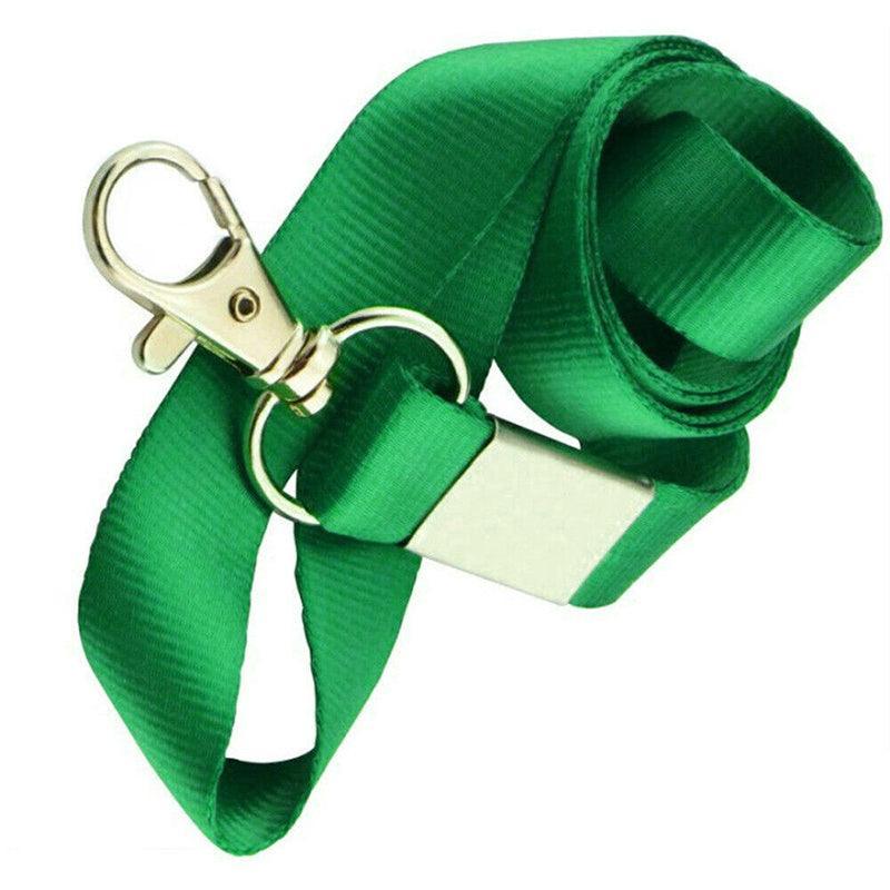 Neck Strap Lanyard with Clip for ID Badge Holder - Grass Green
