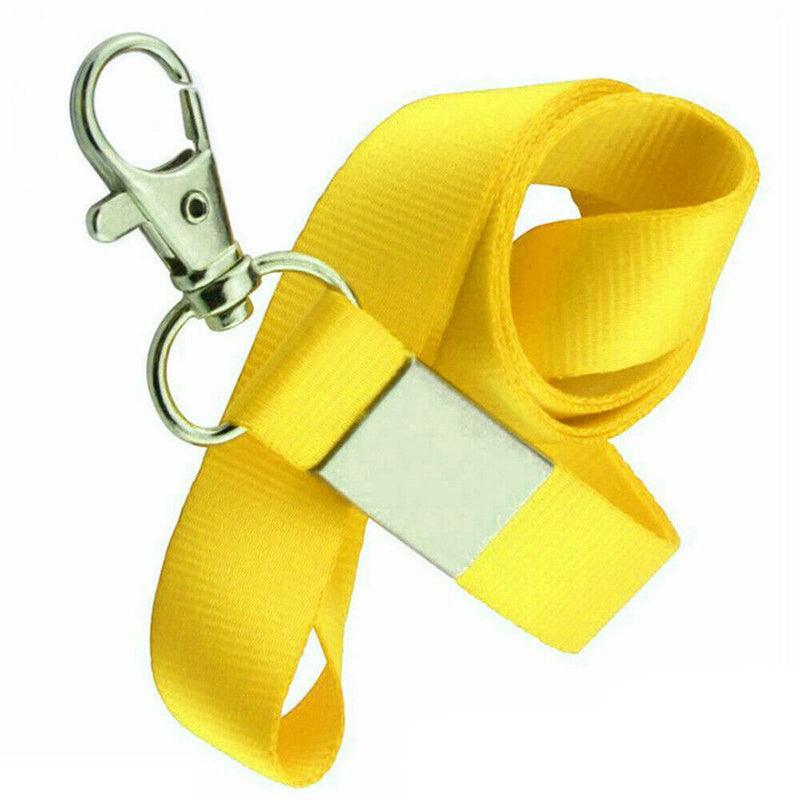 Neck Strap Lanyard with Clip for ID Badge Holder - Lemon Yellow