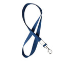 Neck Strap Lanyard with Clip for ID Badge Holder - Navy Blue
