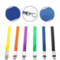 Neck Strap Lanyard with Clip for ID Badge Holder - Navy Blue - view 6