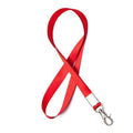 Neck Strap Lanyard with Clip for ID Badge Holder - Red