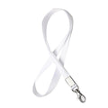 Neck Strap Lanyard with Clip for ID Badge Holder - White