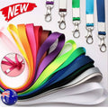 Neck Strap Lanyard with Clip for ID Badge Holder - White - view 2